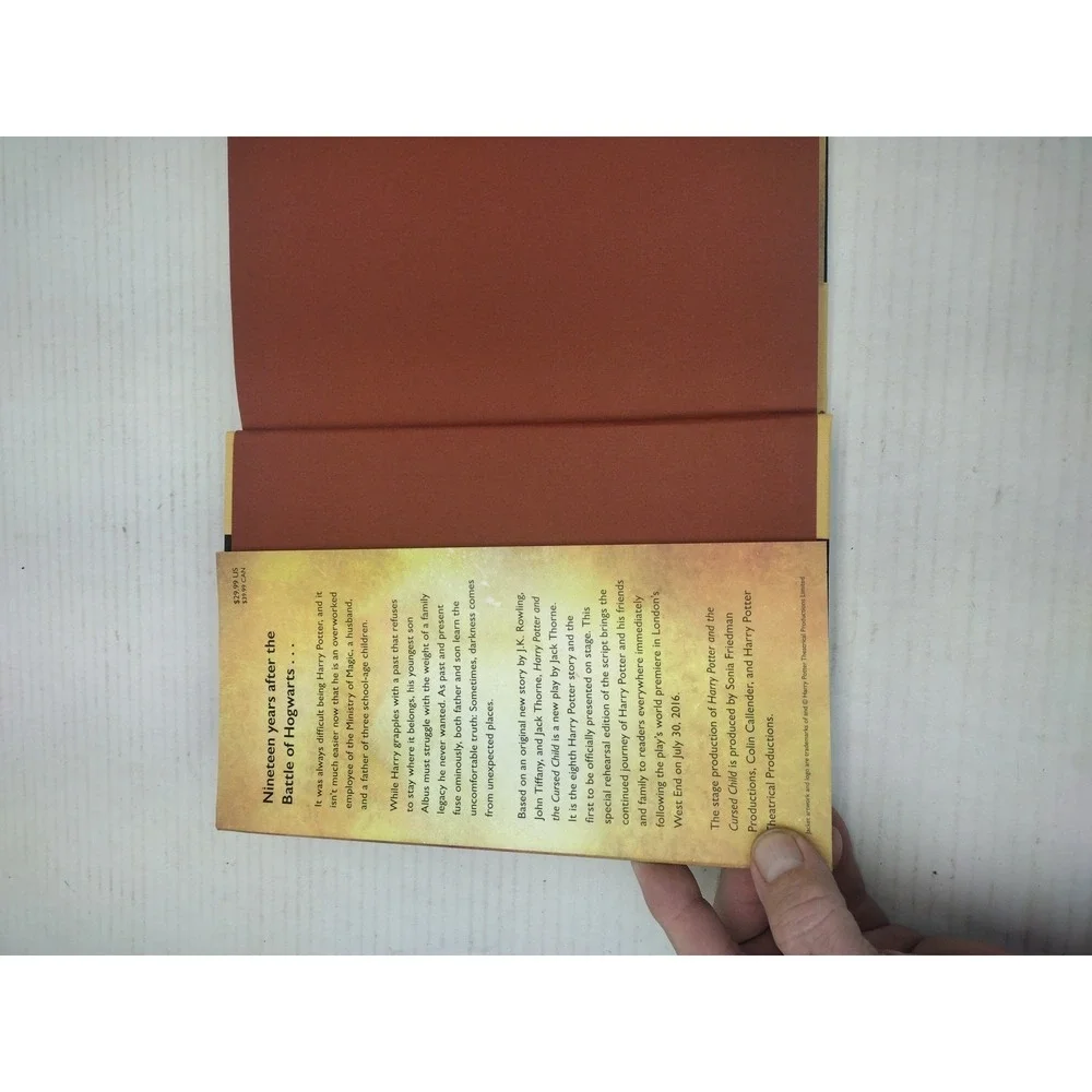Harry Potter and the Cursed Child First Ed & First Printing Hardcover w/DJ